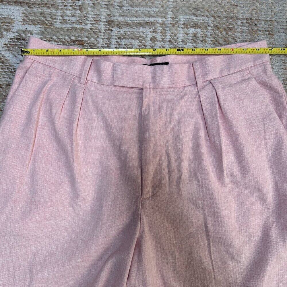 Banana Republic Pink Tailored Bermuda Shorts High Waist Pleated Trouser women 18 - Picture 9 of 12